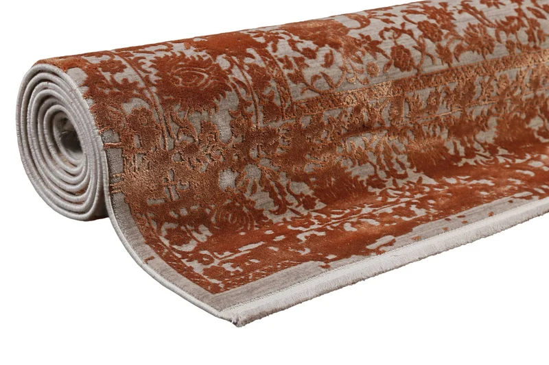 Esprit Teppich Rot Grau meliert Vintage "Florida"