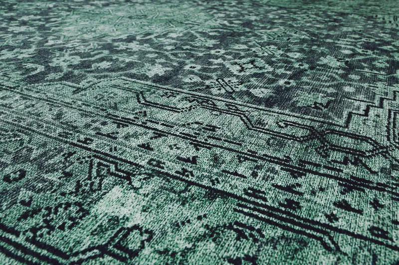 Teppich Anthrazit Grün Vintage "2nd Avenue" WECONhome