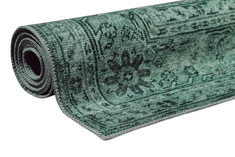 Teppich Anthrazit Grün Vintage "2nd Avenue" WECONhome