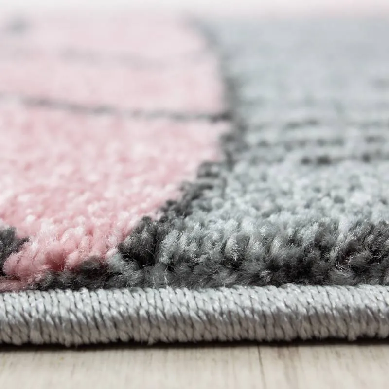 Teppich Kinderzimmer Rund - Anna Bär Rosa