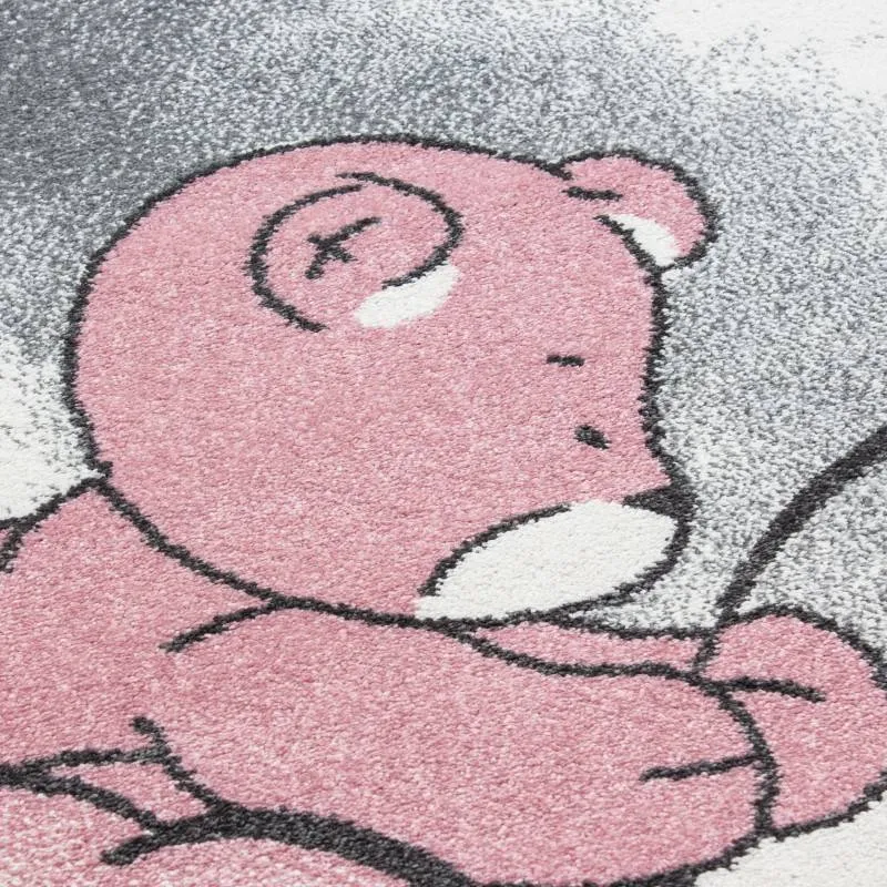 Teppich Kinderzimmer Rund - Anna Bär Rosa