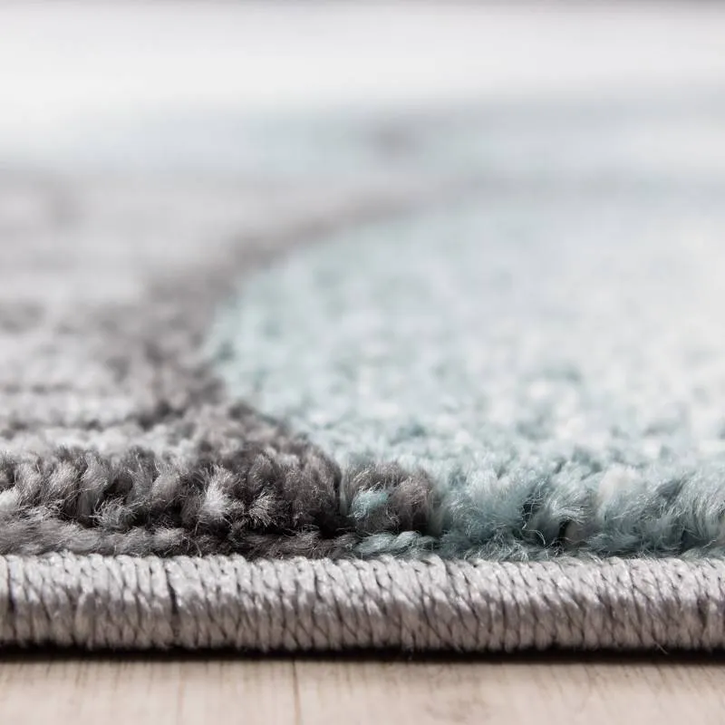 Teppich Kinderzimmer Rund - Anna Bär Blau