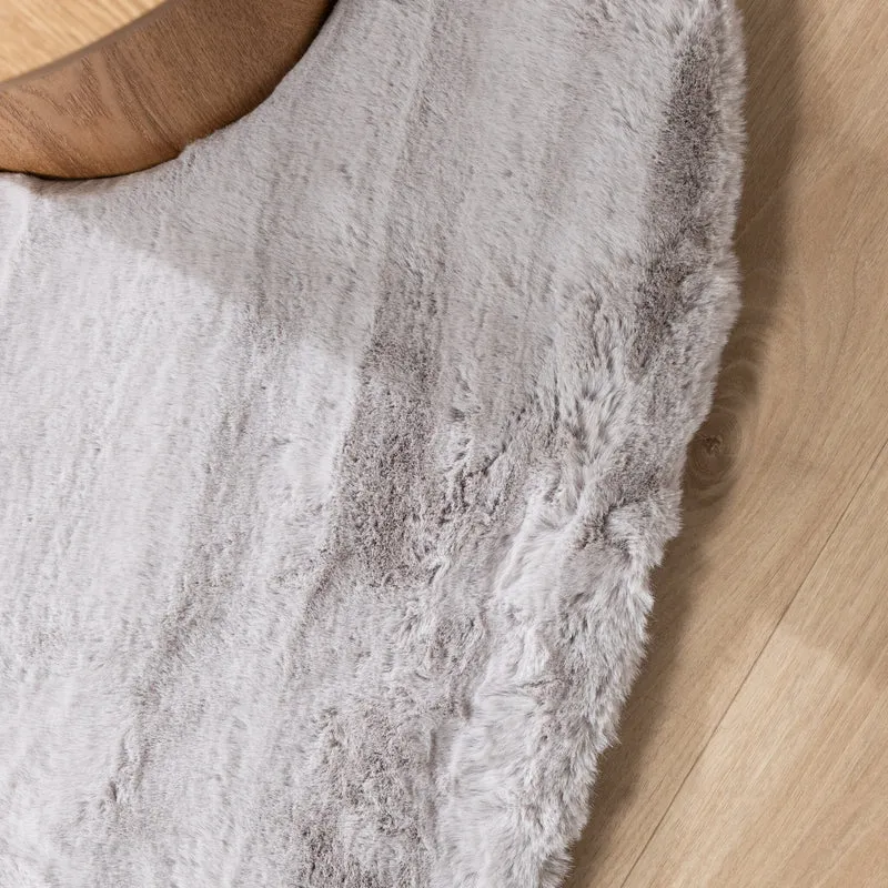 Hochflor Teppich Rund - Comfy Supreme Grau