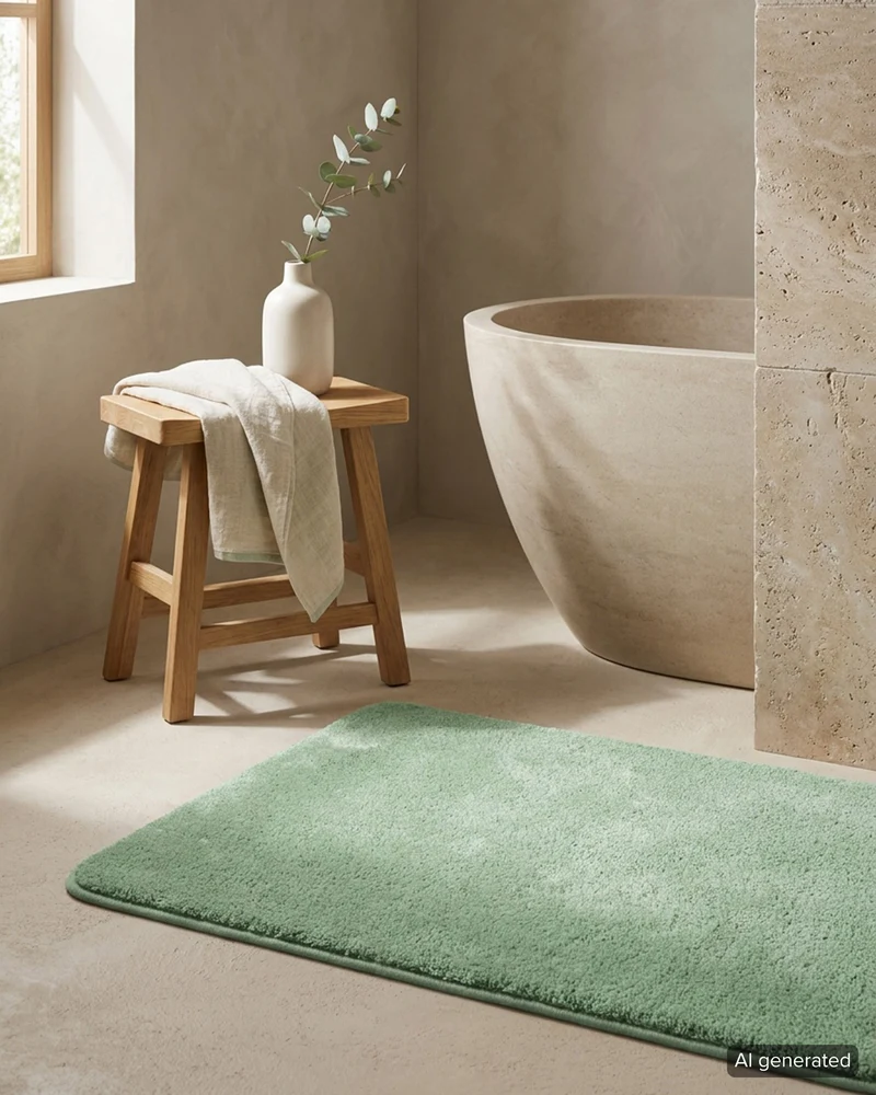 Badteppich Mintgrün "Joris" WECONhome Basics