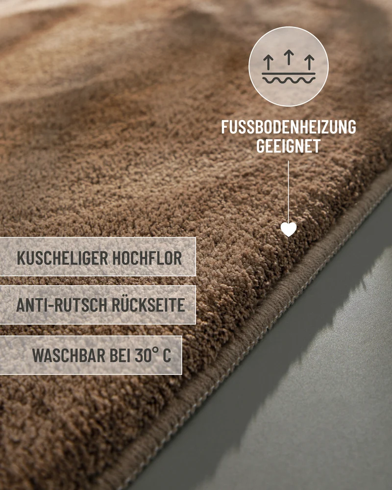 Badteppich Sand Beige "Joris" WECONhome Basics