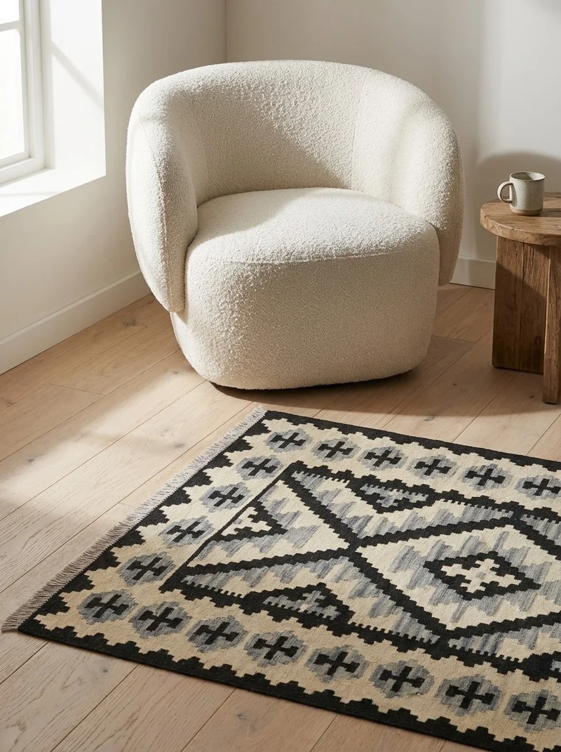 Kelim Gashgai · Handgewebt – Beige, 154x107 cm