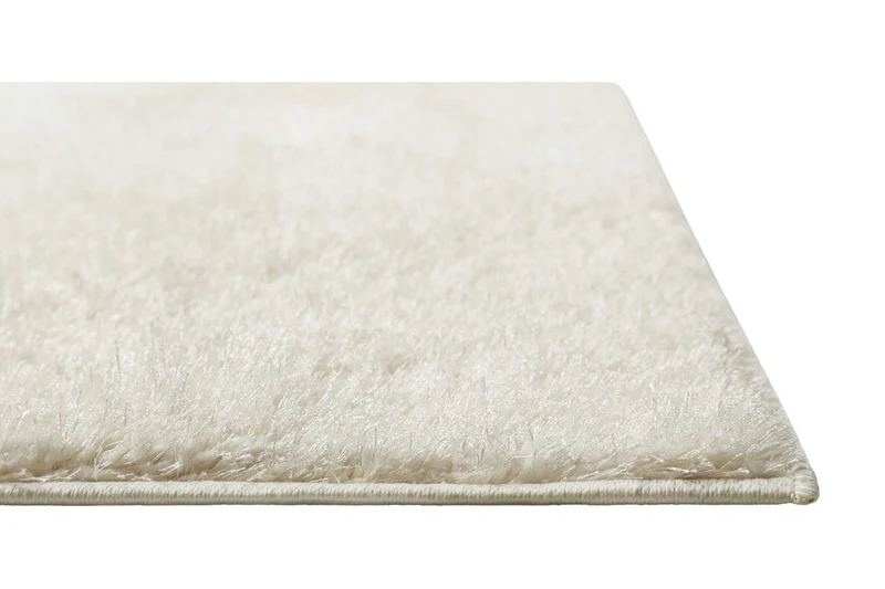 Teppich Creme Weiß Hochflor "Flavio" Homie Living