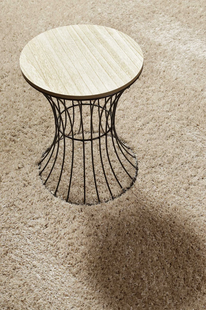 Teppich Sand Hochflor "Flavio" Homie Living