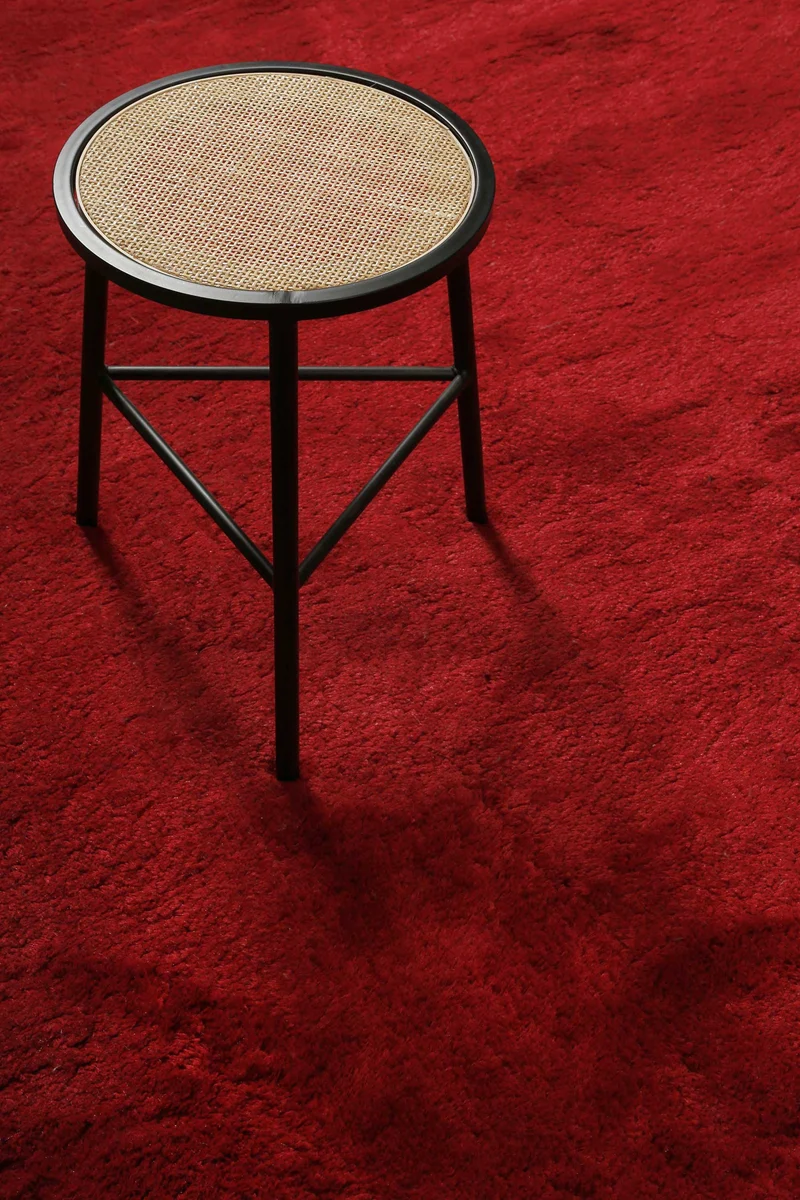 Teppich Rot Hochflor B-Ware "Lulu" Homie Living