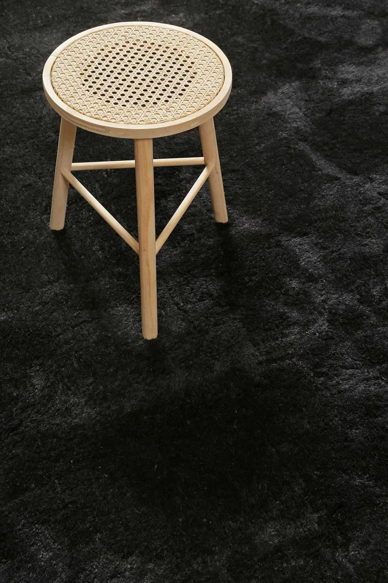 Teppich Schwarz Hochflor B-Ware "Lulu" Homie Living