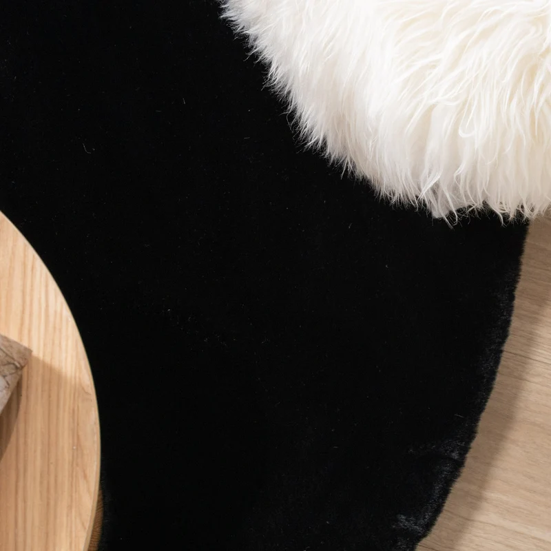 Hochflor Teppich Rund - Comfy Supreme Schwarz