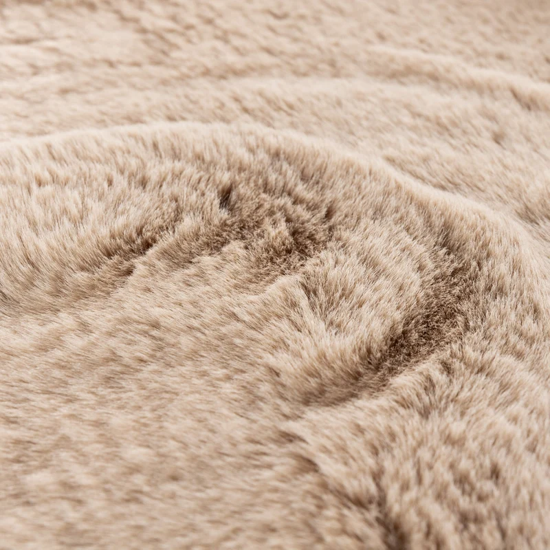 Hochflor Teppich Rund - Comfy Supreme Beige