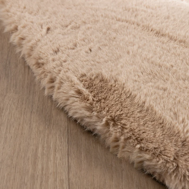 Hochflor Teppich Rund - Comfy Supreme Beige