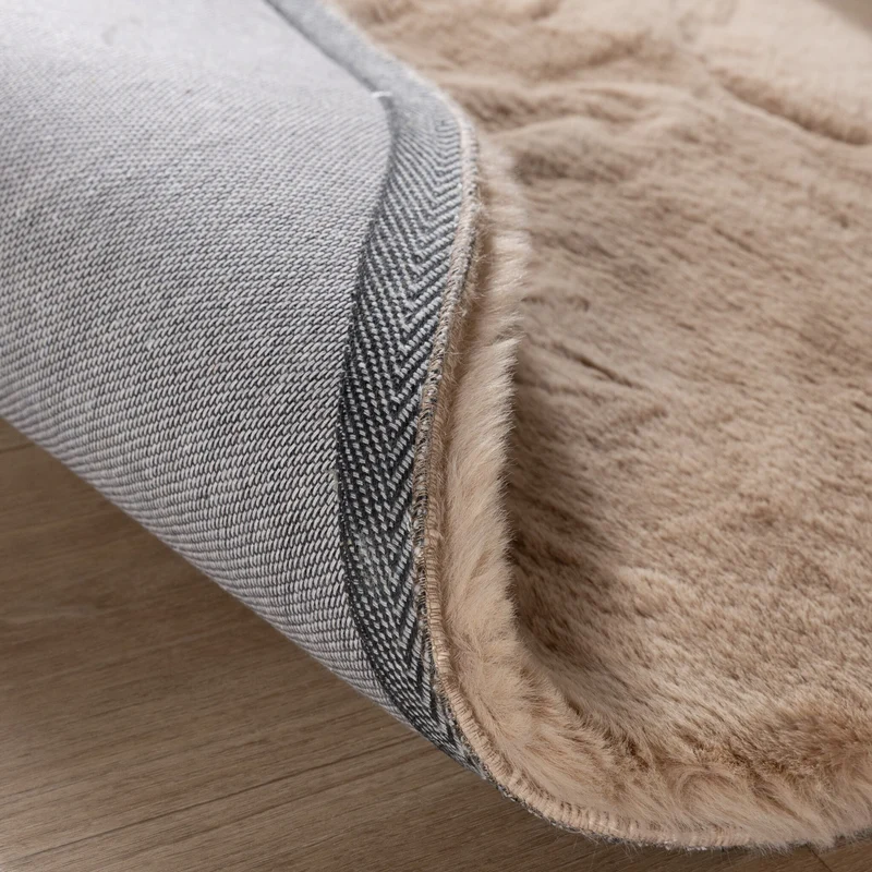 Hochflor Teppich Rund - Comfy Supreme Beige