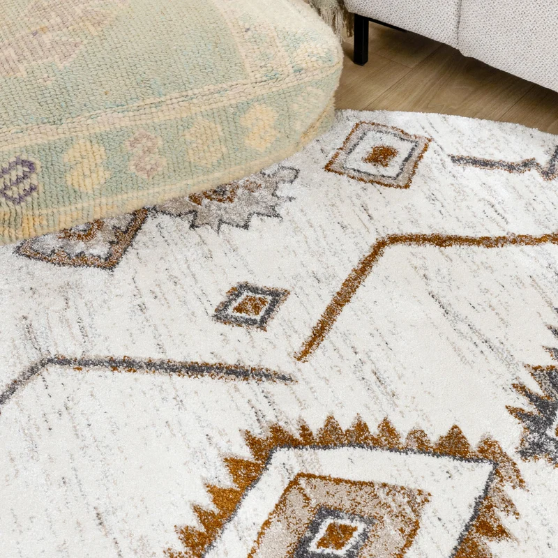 Berberteppich Rund - Blend Aztec Terra