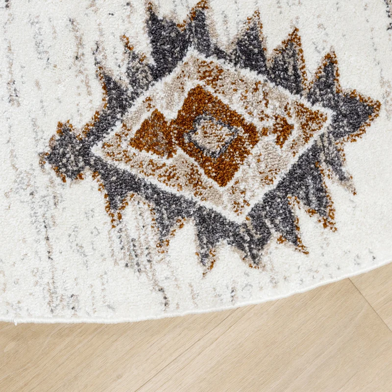 Berberteppich Rund - Blend Aztec Terra