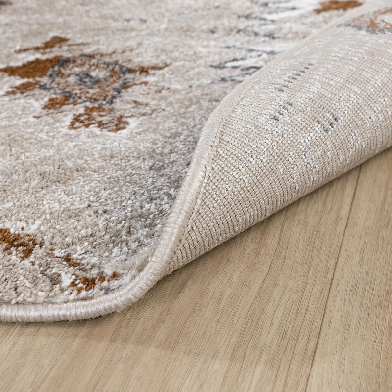 Berberteppich Rund - Blend Aztec Beige