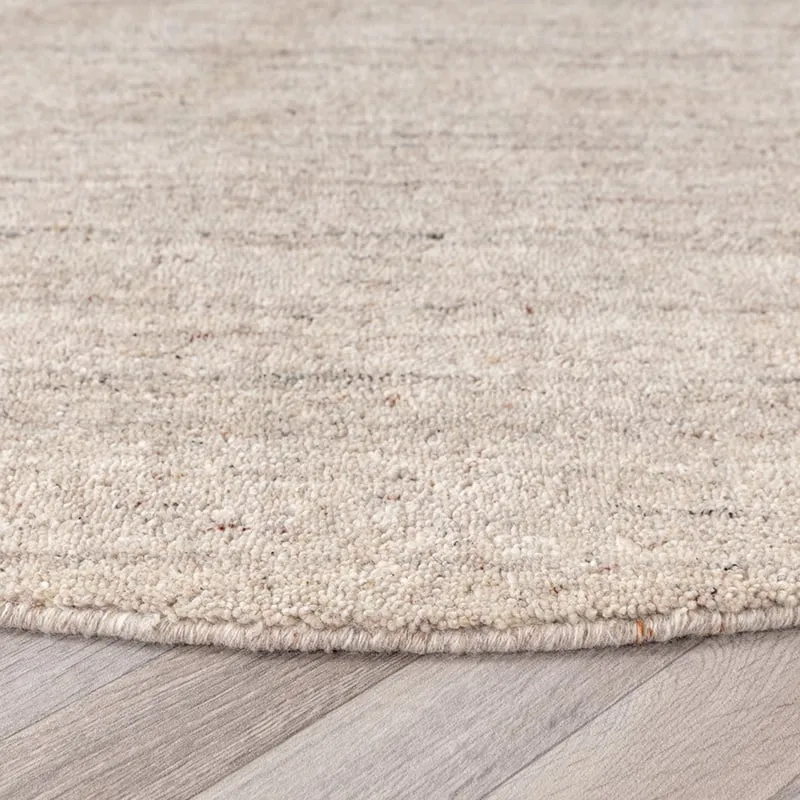 Berberteppich Rund - Aicha Taupe