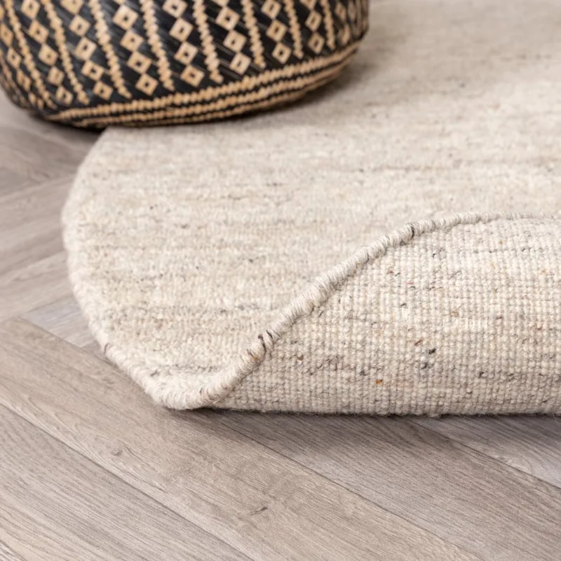 Berberteppich Rund - Aicha Taupe