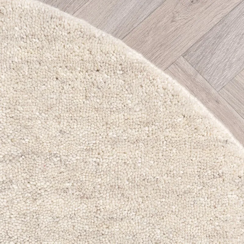 Berberteppich Rund - Aicha Beige
