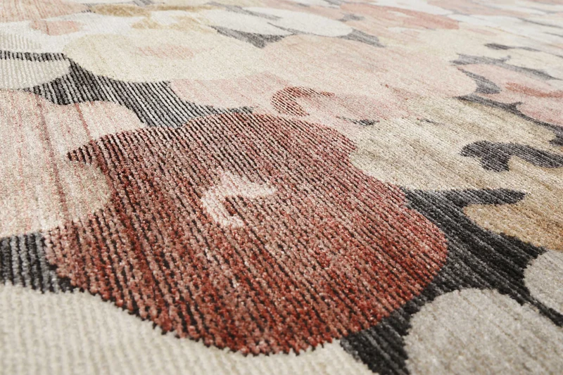Esprit Teppich Rot Terracotta Sand Beige Grau "Agneta"