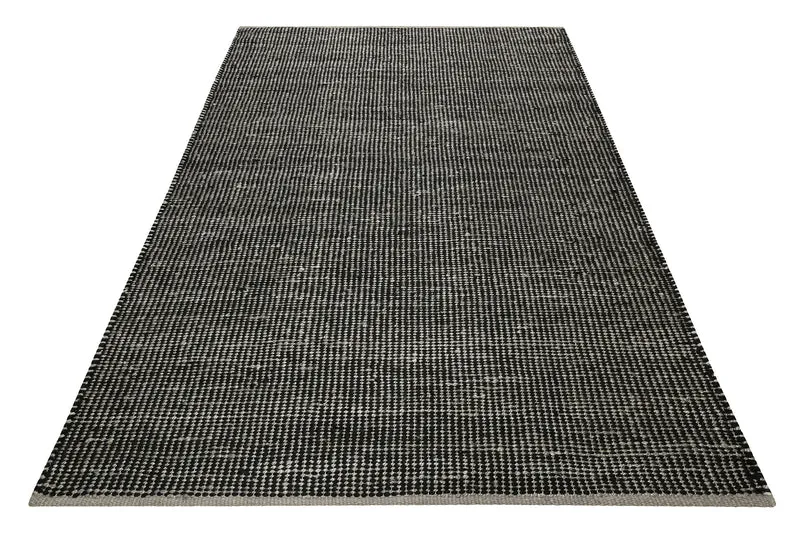 Esprit Kelim Teppich Grau Schwarz aus Jute & Wolle "Gobi"