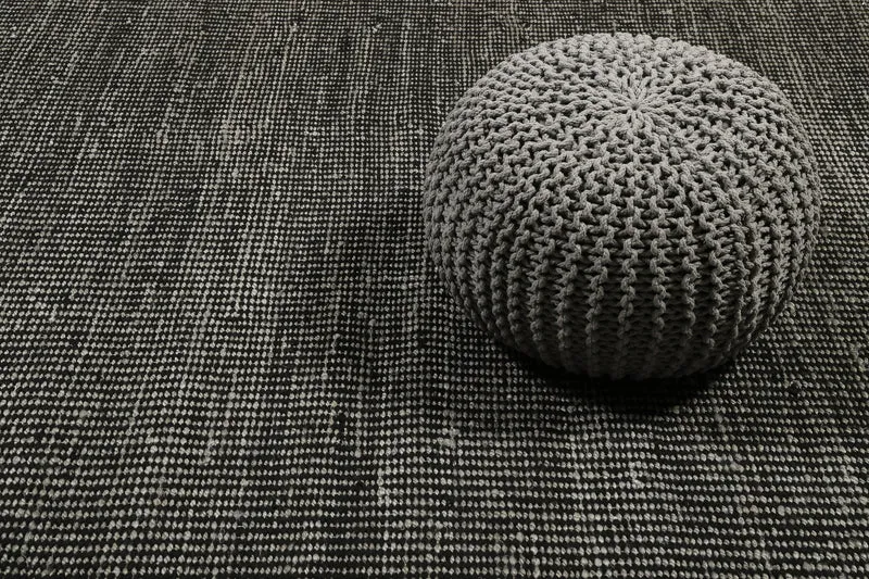 Esprit Kelim Teppich Grau Schwarz aus Jute & Wolle "Gobi"