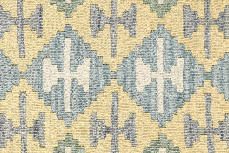 Kelim Gashgai · Handgewebt – Gelb, 198x59 cm