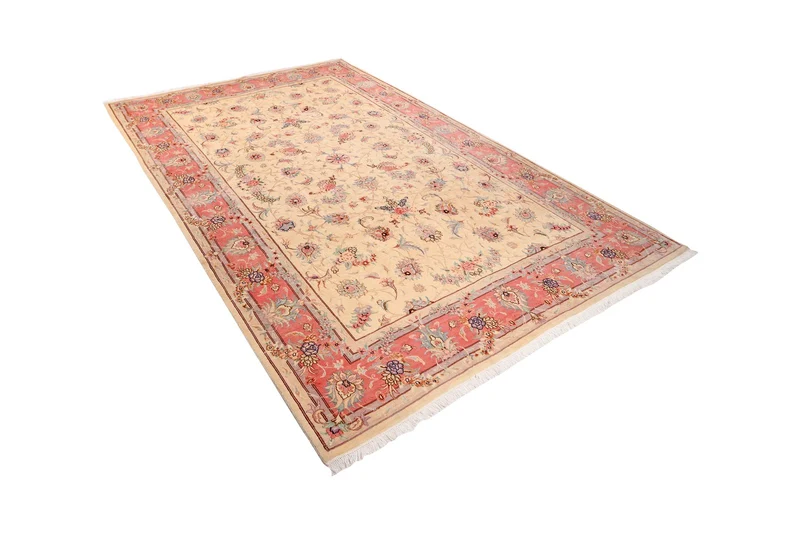 Tabriz 50 Raj · Handgeknüpft – Beige, 312x201 cm
