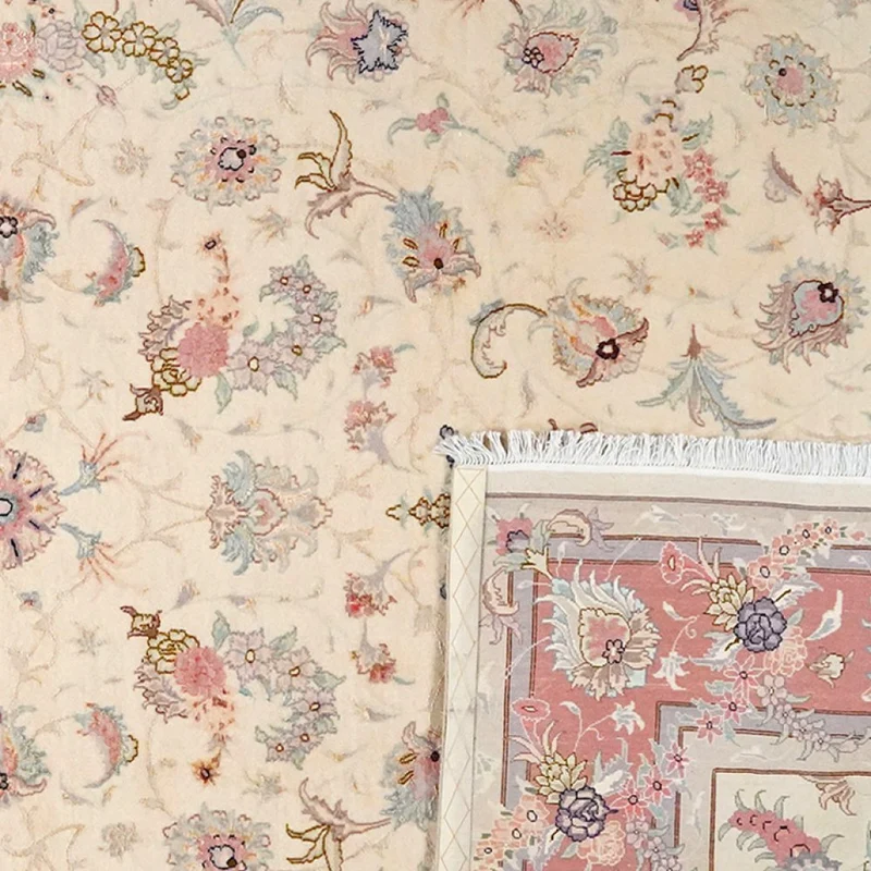 Tabriz 50 Raj · Handgeknüpft – Beige, 312x201 cm