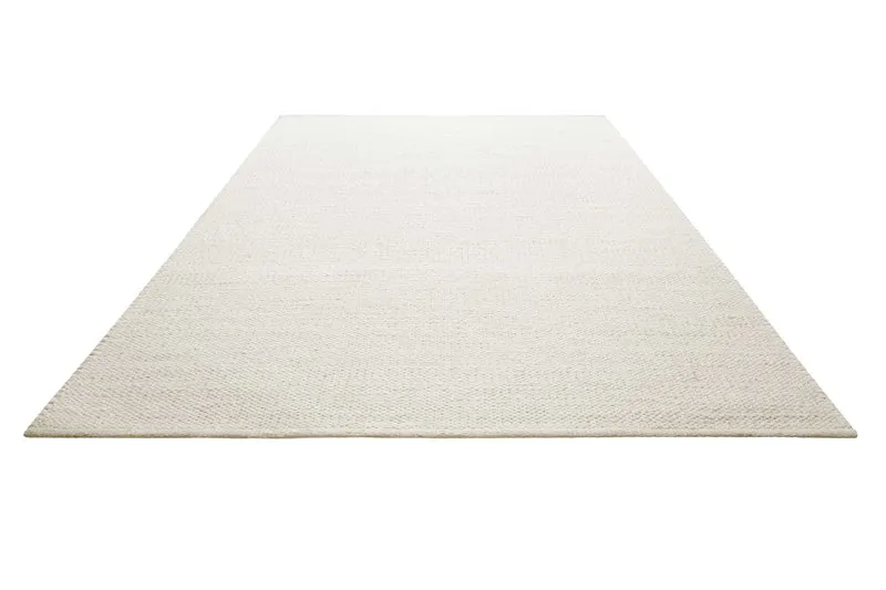 Kelim Teppich Creme Weiß aus Jute & Wolle "Toulouse" Green Looop