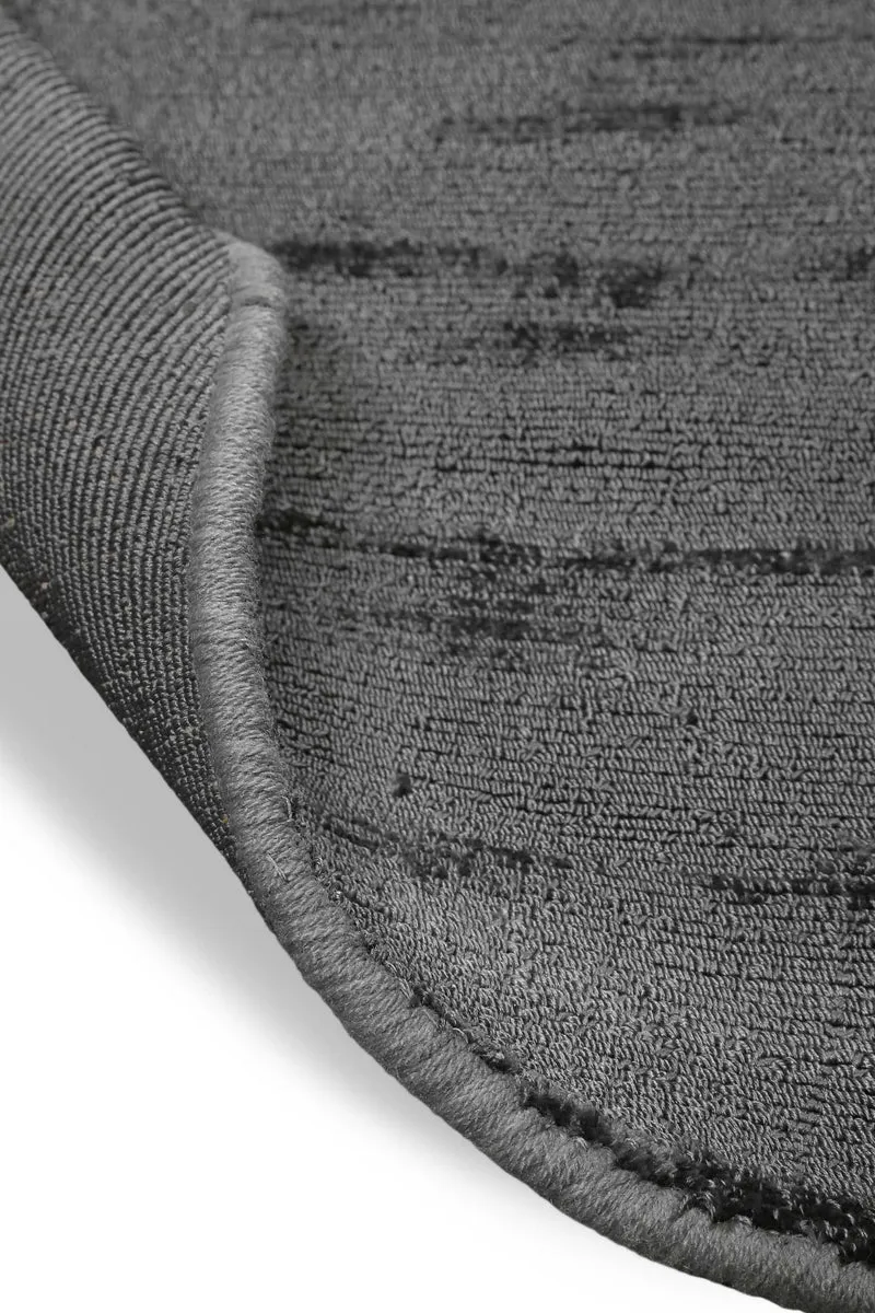 Teppich Rund Anthrazit "Emma" WECONhome Basics