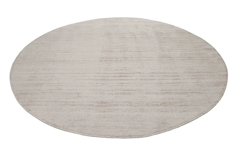Esprit Kurzflor Teppich Rund Creme Beige "Gil"