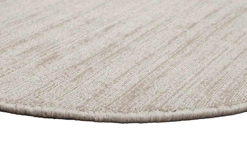 Esprit Kurzflor Teppich Rund Creme Beige "Gil"