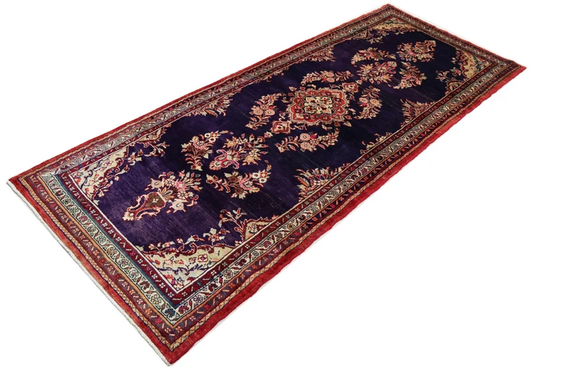 Läufer Perser - Nomadic - 127 x 313 cm - dunkelblau