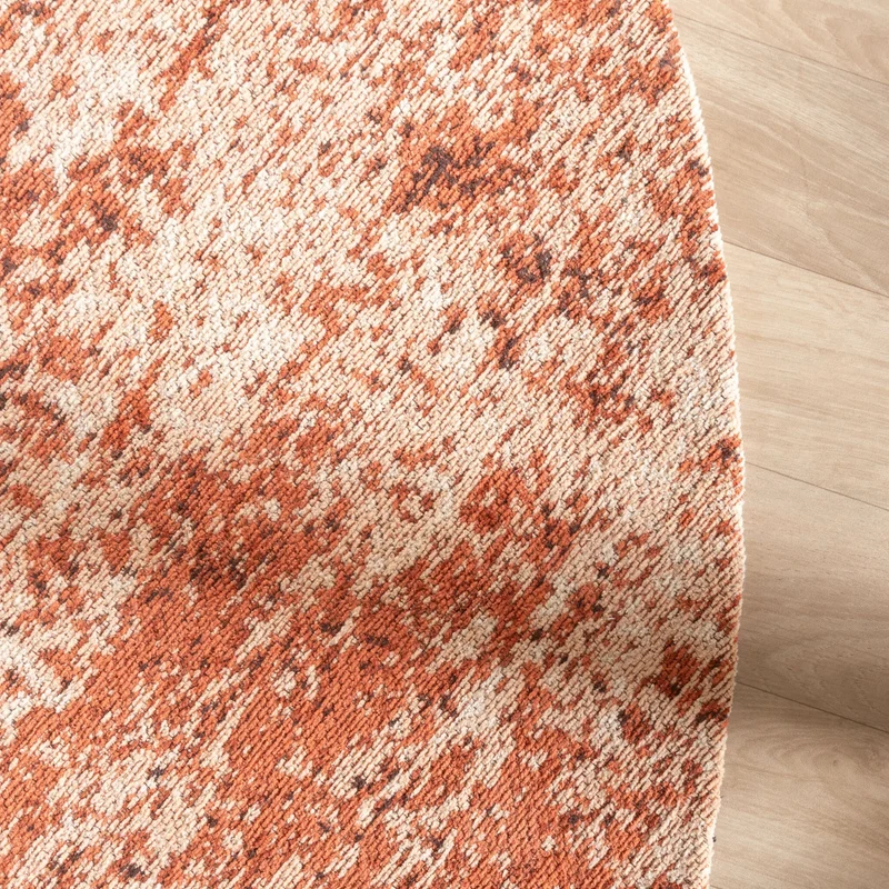Teppich Abstrakt Rund - Candice Terracotta