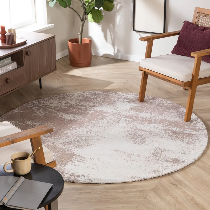 Teppich Abstrakt Rund - Candice Taupe