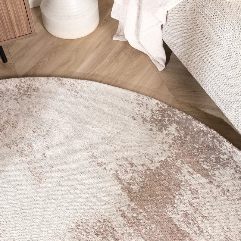 Teppich Abstrakt Rund - Candice Taupe