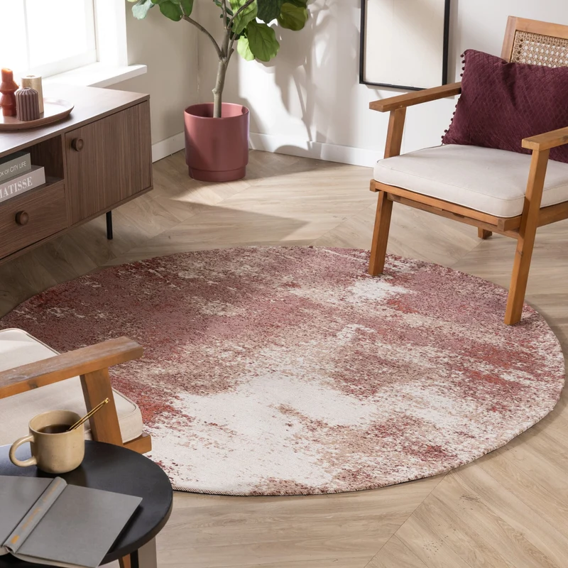 Teppich Abstrakt Rund - Candice Rosa