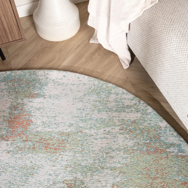Teppich Abstrakt Rund - Candice Mint