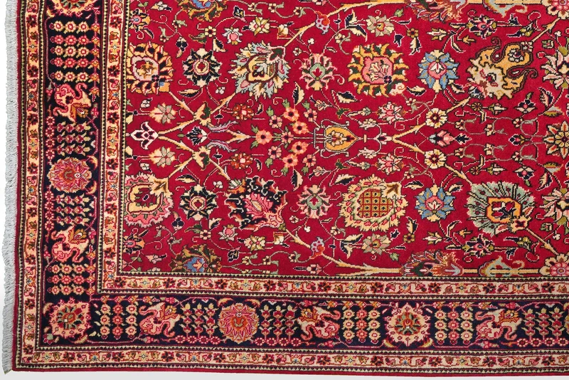 Tabriz · Handgeknüpft – Rot, 303x205 cm