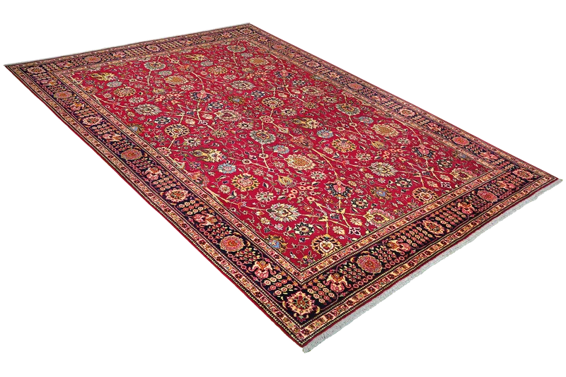 Tabriz · Handgeknüpft – Rot, 303x205 cm