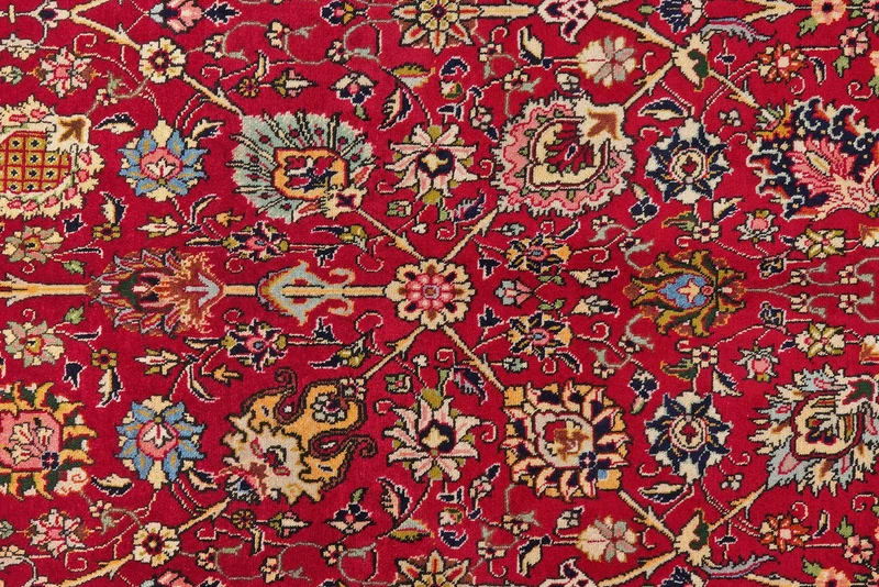 Tabriz · Handgeknüpft – Rot, 303x205 cm