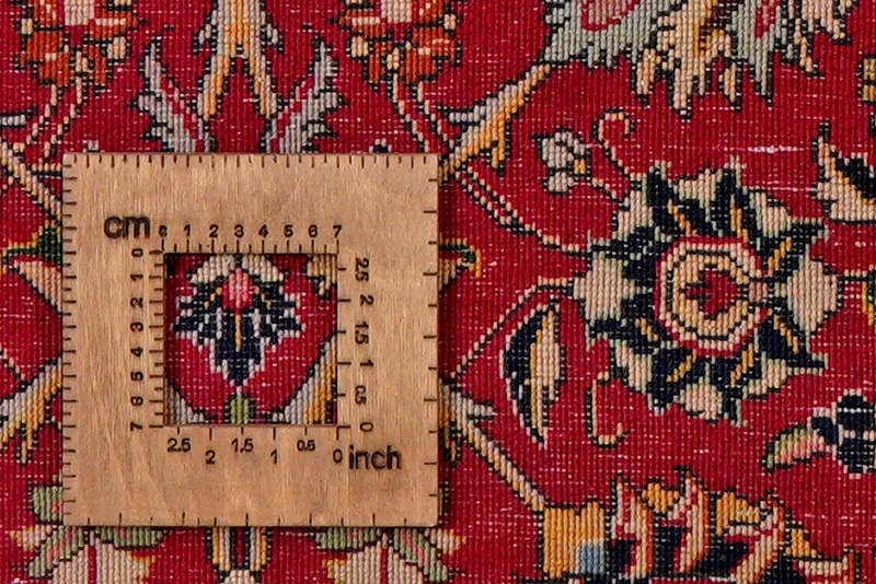 Tabriz · Handgeknüpft – Rot, 303x205 cm