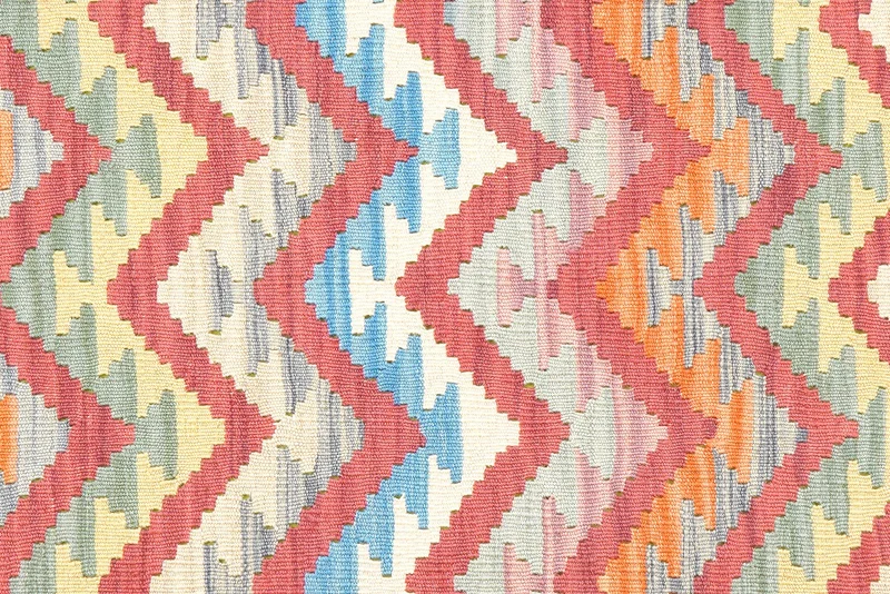 Kelim Gashgai · Handgewebt – Rot, 230x172 cm