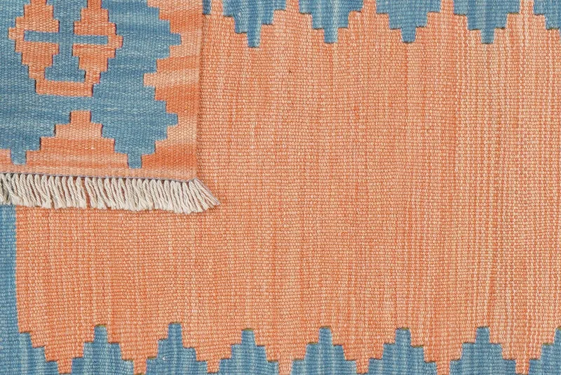 Kelim Gashgai · Handgewebt – Orange, 126x84 cm