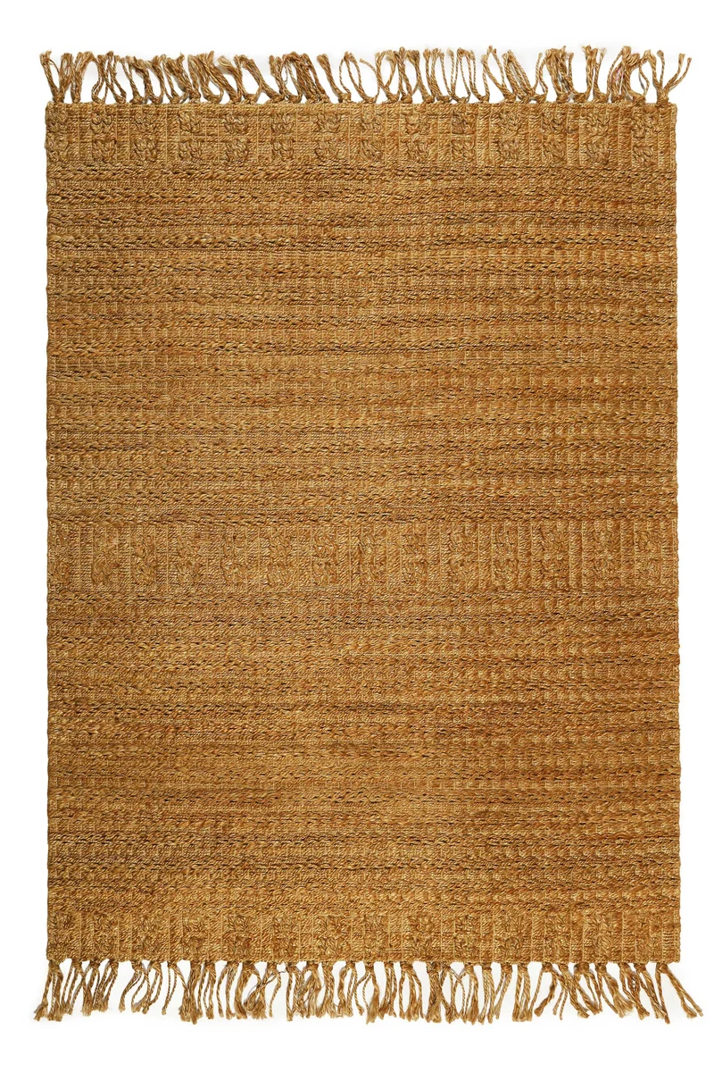 Teppich Naturfarben aus Jute "Marseille" Green Looop