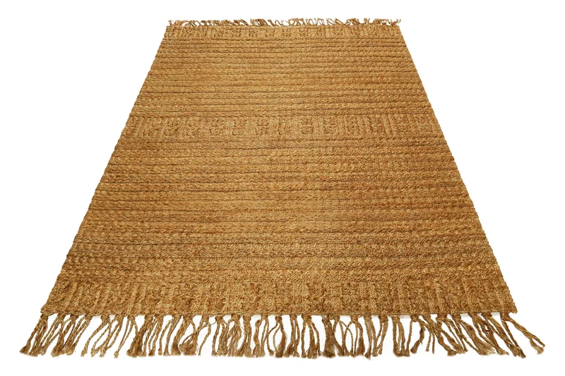 Teppich Naturfarben aus Jute "Marseille" Green Looop