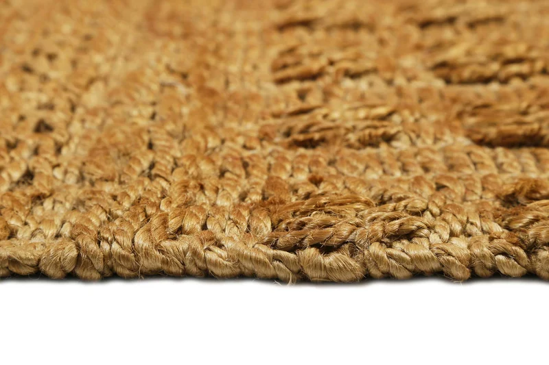 Teppich Naturfarben aus Jute "Marseille" Green Looop