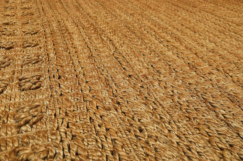 Teppich Naturfarben aus Jute "Marseille" Green Looop